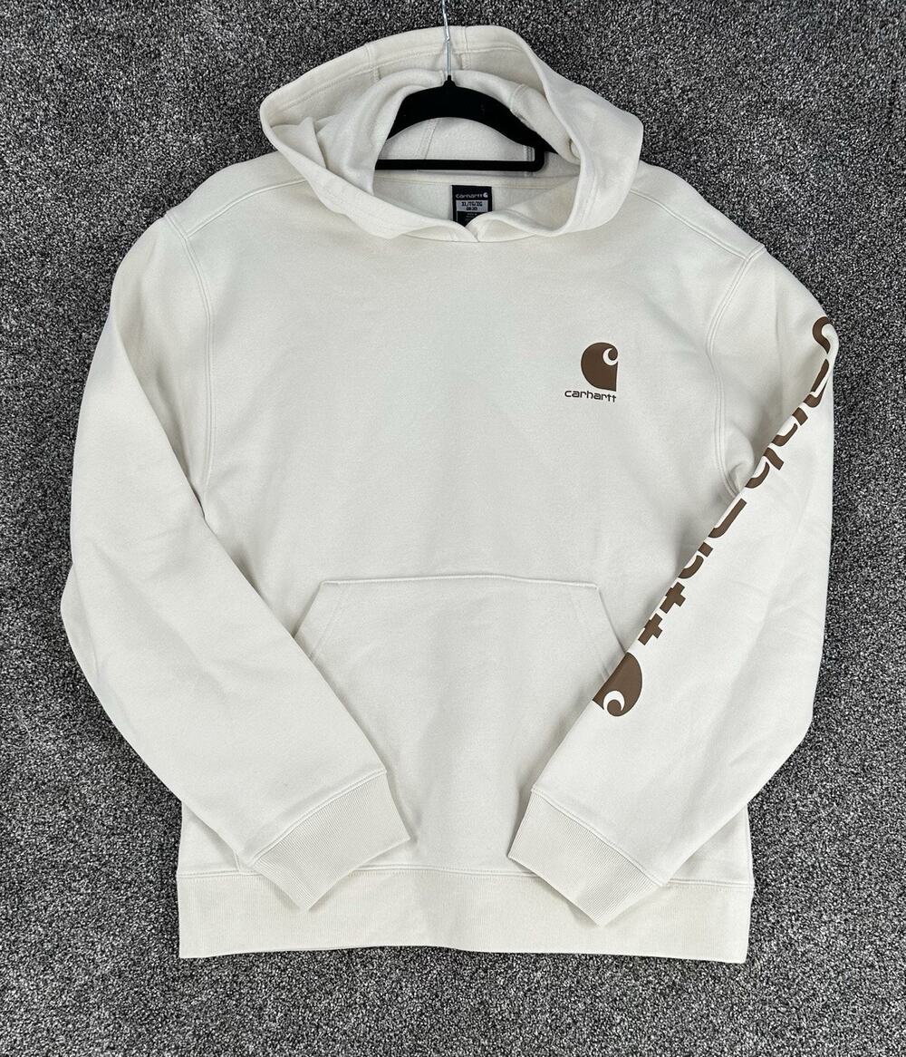 CARHARTT BOYS SIZE XL 18/20 BEIGE PULLOVER HOODIE NWOT!